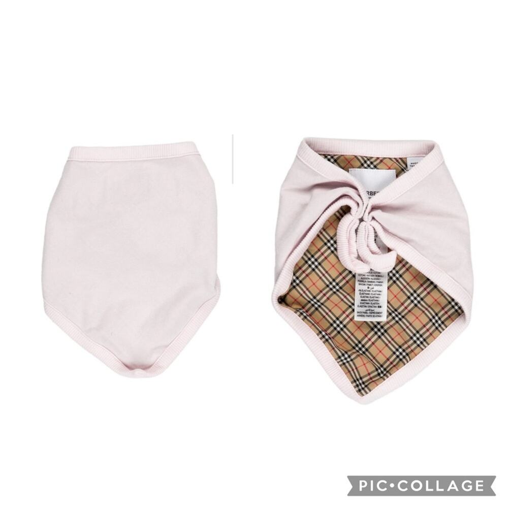 Burberry Pink Plaid Burberry Check Plaid Bib Girls Infant Child Toddler